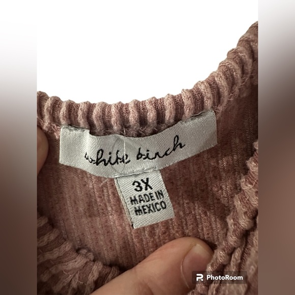 NWOT White Birch ribbed cropped tank - Picture 4 of 4